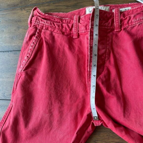 NWT Abercrombie and Fitch Mens Slim Straight Chino Red Pants 28x30 - Picture 11 of 13